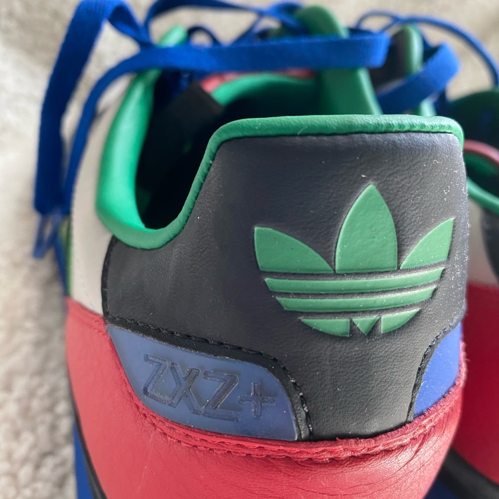 Adidas ZXZ+ Multi-Color Sneakers - Men’s 10.5 Red Green Black Blue Gray - Picture 5 of 8